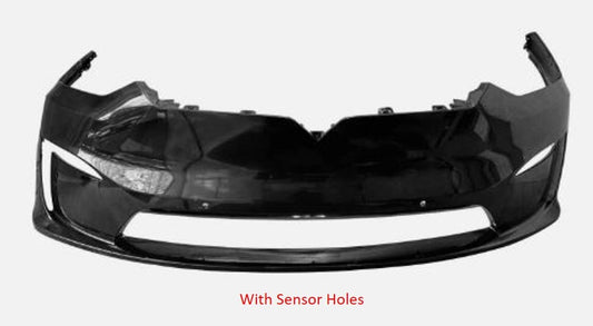 T2X-1588184-B For Tesla Model X Front Bumper Cover Primed Assembly-With Sensor Holes